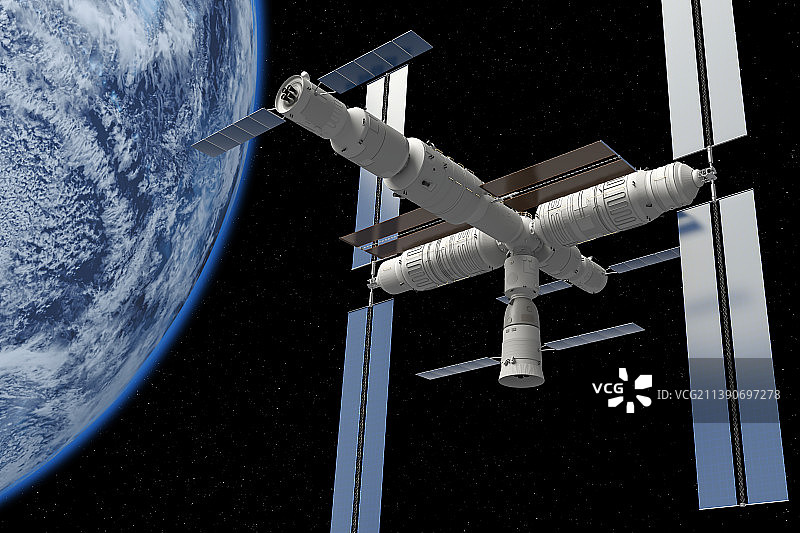 未来空间站图片素材