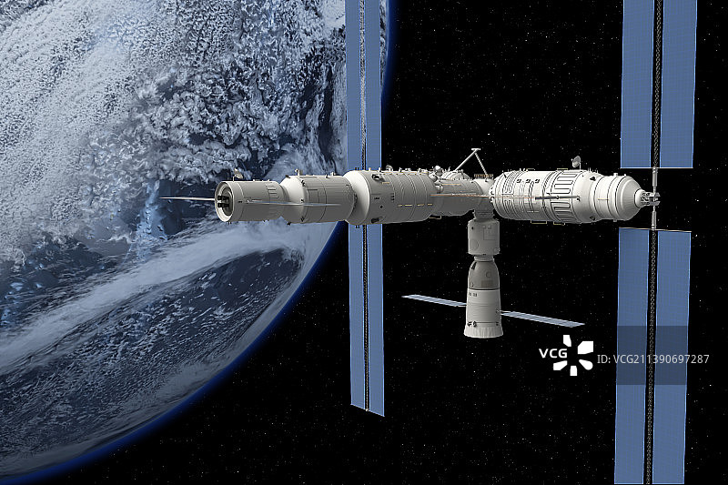 未来空间站图片素材