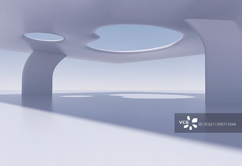 艺术中心心形建筑空间图片素材