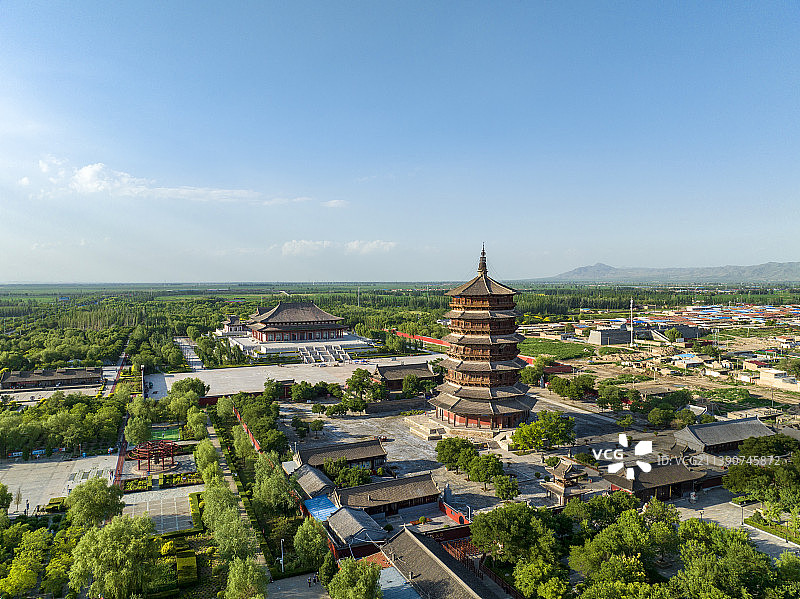 世界最高木塔：应县木塔图片素材