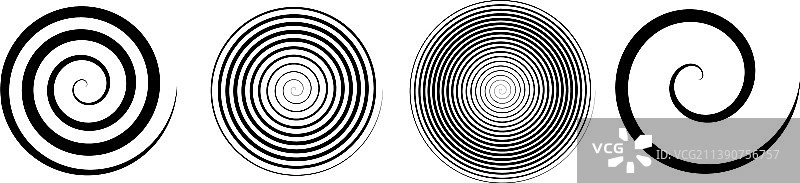 阿基米德螺旋漩涡设计图片素材
