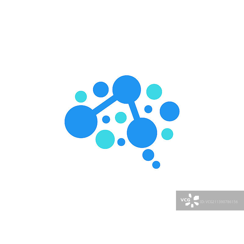 大脑神经元Logo设计图片素材