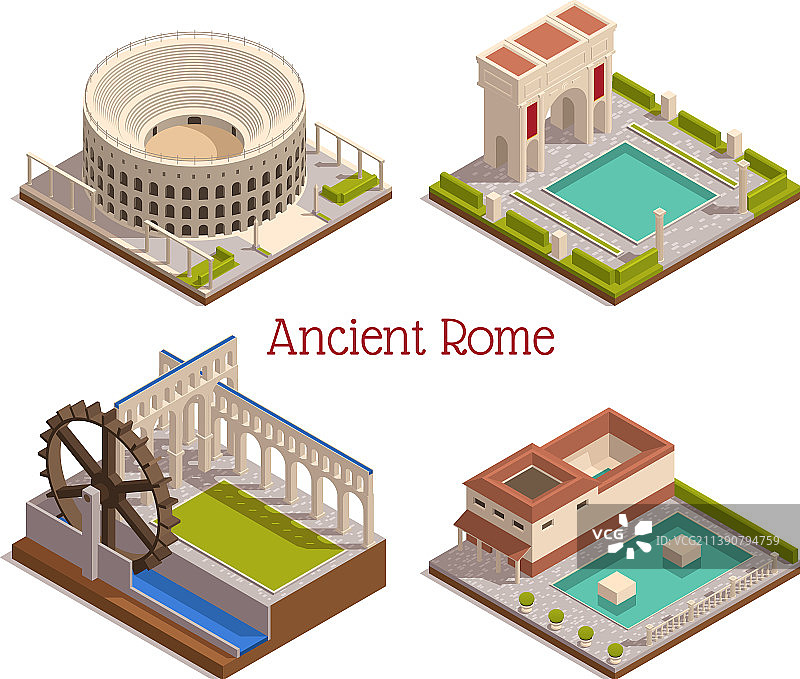 古罗马2.5D模型合集图片素材