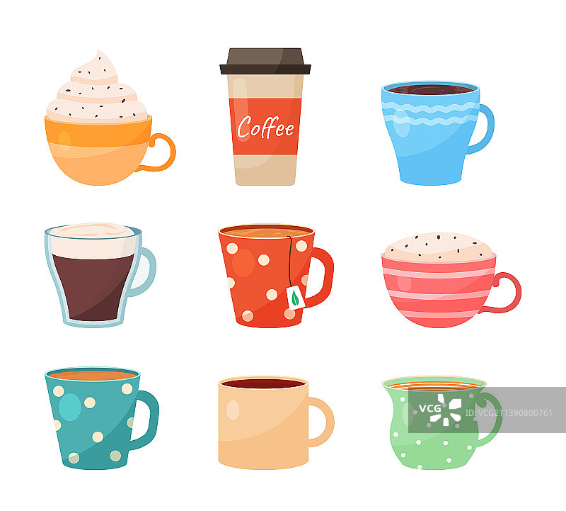 杯子合集图片素材