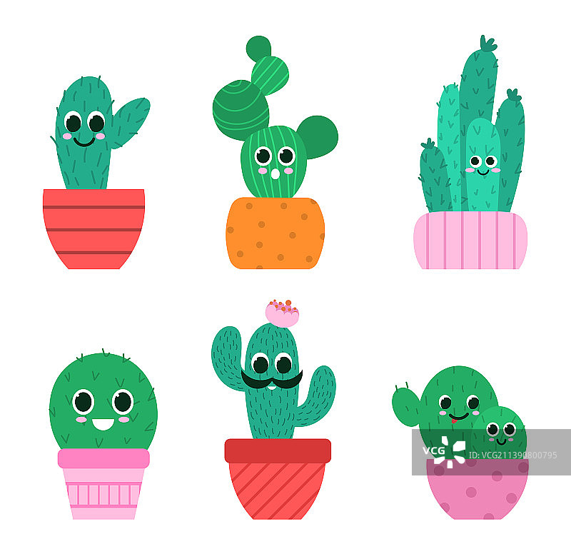 仙人掌合集图片素材