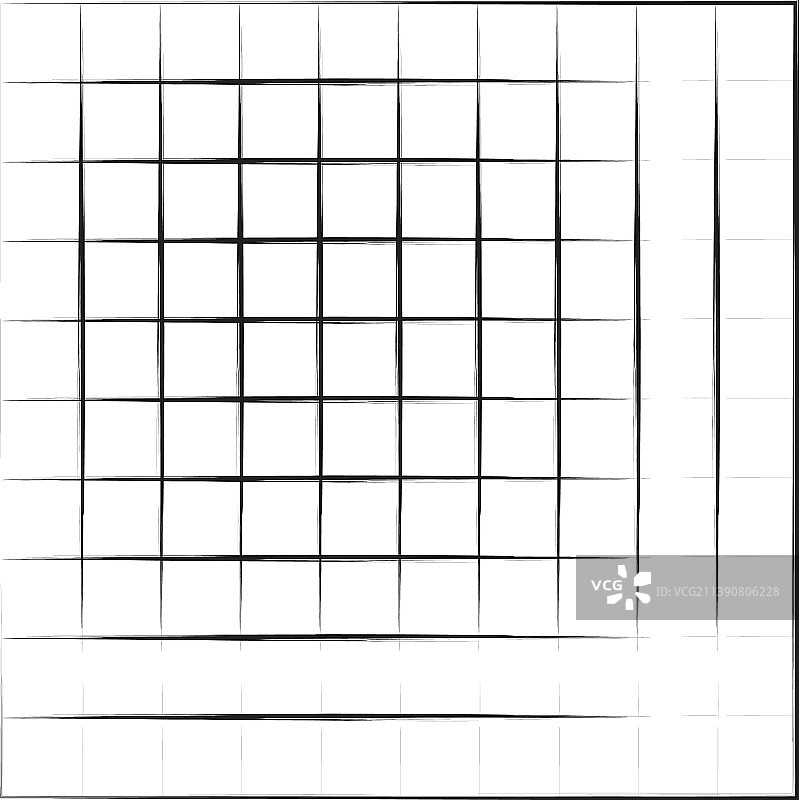 带粗糙不规则线条的网格图片素材