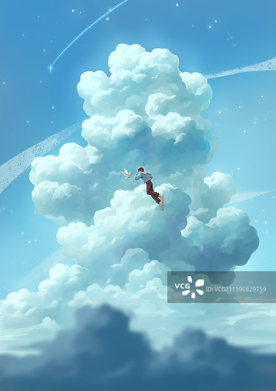 自在如风的少年图片素材