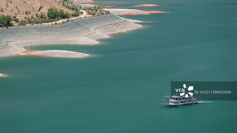 中国甘肃临夏刘家峡水库风光图片素材