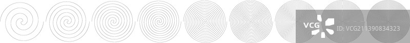 螺旋设计元素图片素材