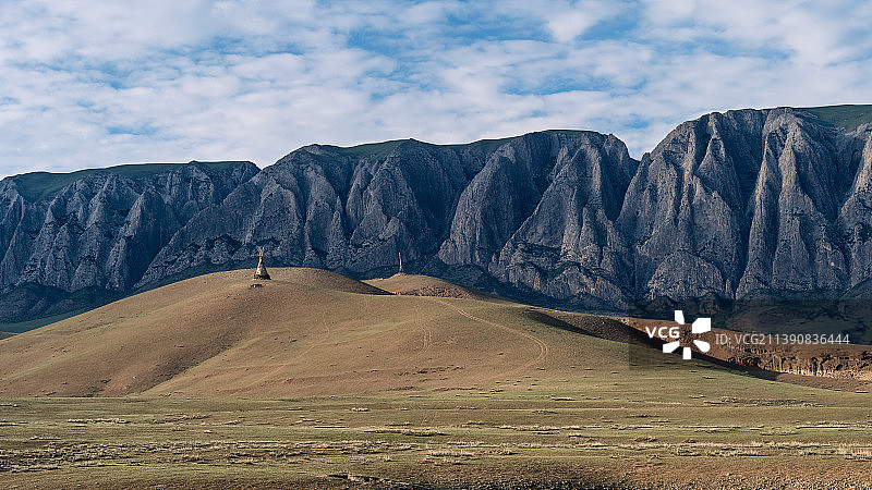 中国甘肃甘南州夏河县甘加秘境风光图片素材