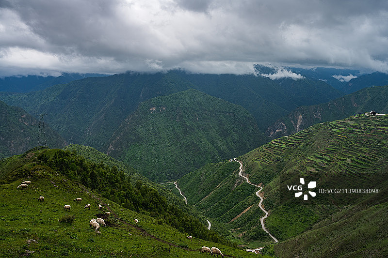 中国甘肃甘南州迭部县腊子口风景区图片素材