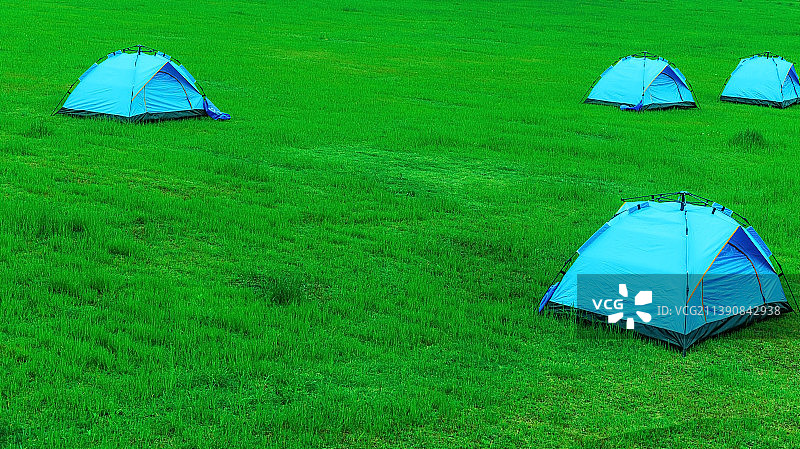 千岛湖露营的天堂图片素材