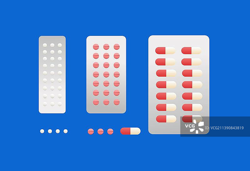 医疗药物药片插画海报图片素材