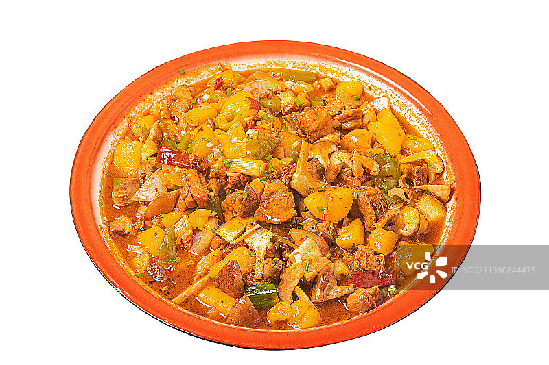 香菇大盘鸡图片素材