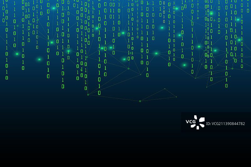 二进制代码组成的数据流科技背景图片素材