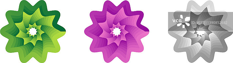 渐变填充阴影设计元素几何图片素材