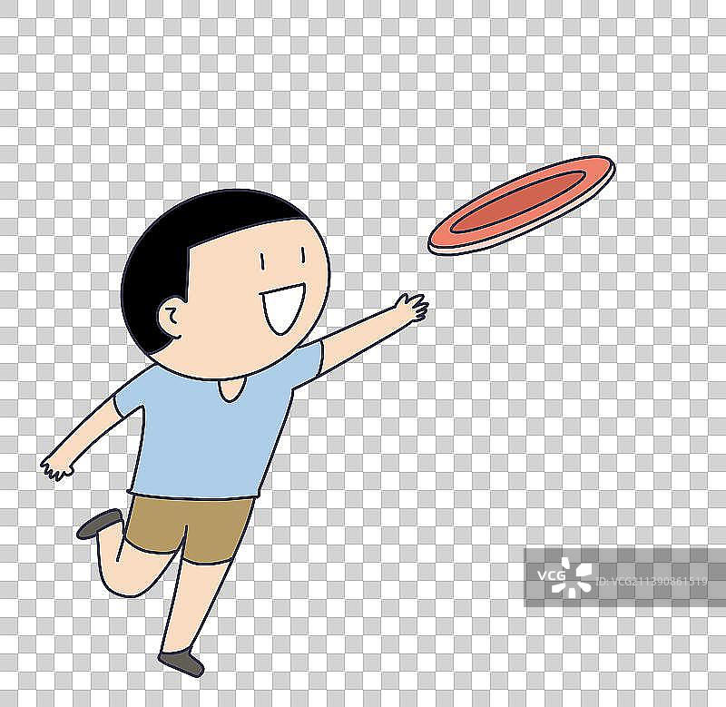 元素：飞盘运动图片素材