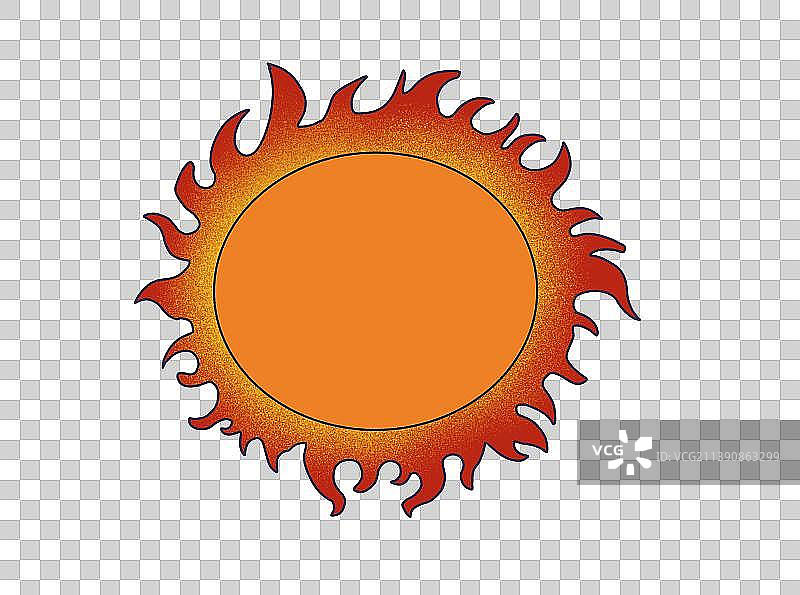 元素：手绘太阳图片素材