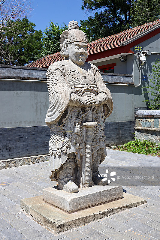 北京石景山慈悲庵田义墓石刻文物园图片素材