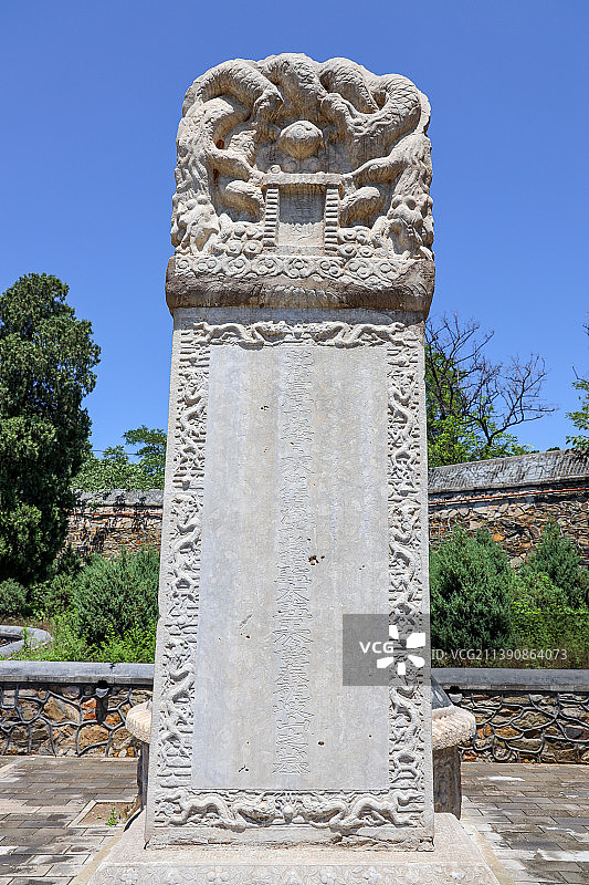 北京石景山慈悲庵田义墓石刻文物园图片素材