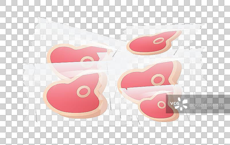 肉元素插画图片素材