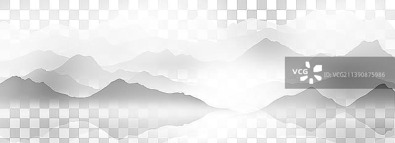 中国风水墨山水画图片素材