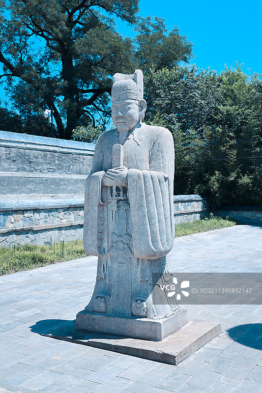 北京石景山慈祥庵田义墓石刻文物园图片素材