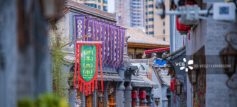 甘肃省临夏州八坊十三巷，回味临夏的老味道图片素材