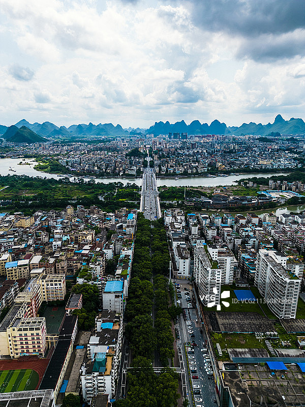 广西桂林七星区城市建筑图片素材