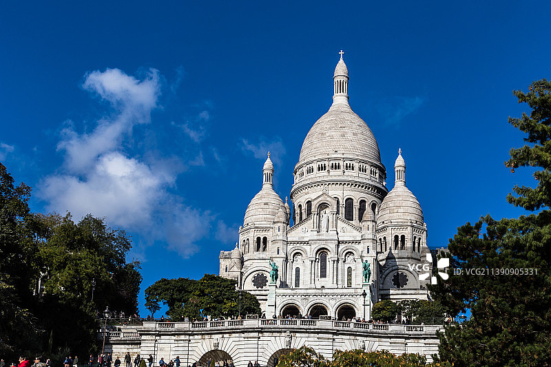 巴黎圣心堂图片素材