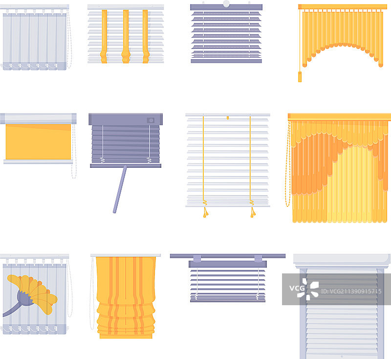 水平垂直关闭打开百叶窗合集图片素材