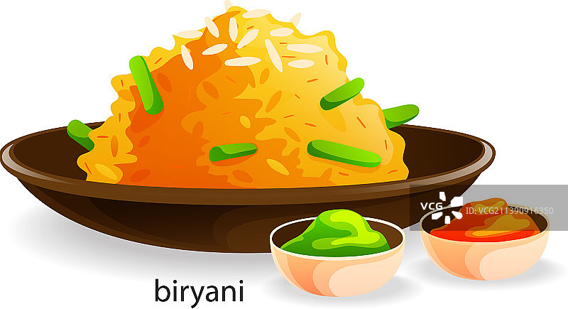 印度传统菜肴布瑞雅尼图片素材