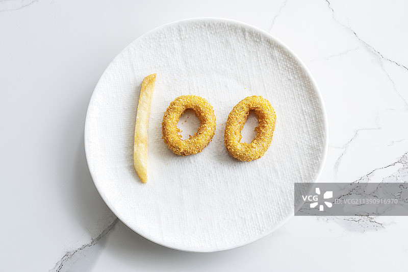 一百分创意摆盘图片素材