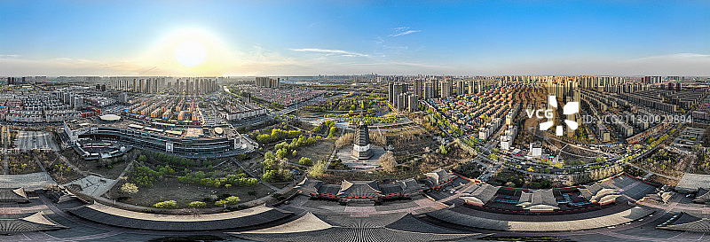 航拍沈阳弥陀寺全景图图片素材