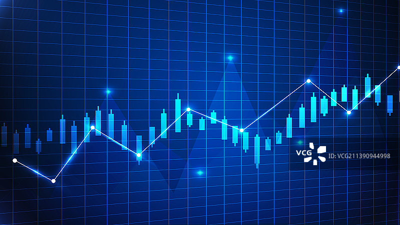 投资理财股票走势图图片素材