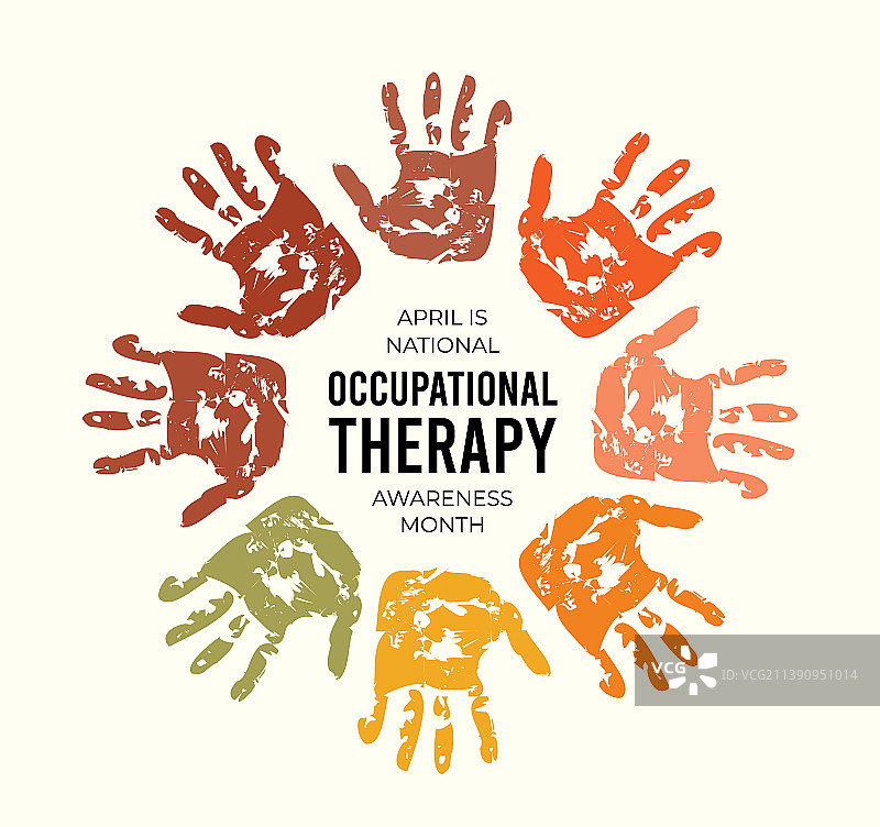 四月是全国职业治疗意识月图片素材