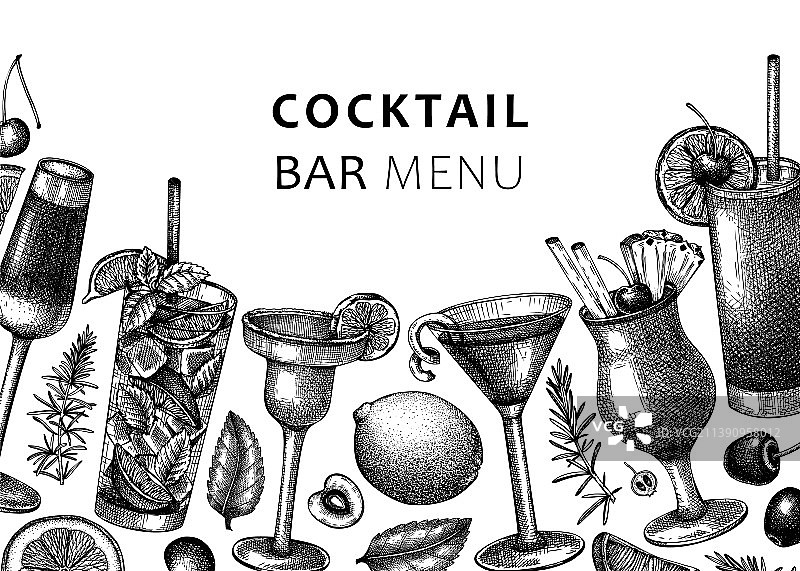 玛格丽特酒精鸡尾酒背景图片素材