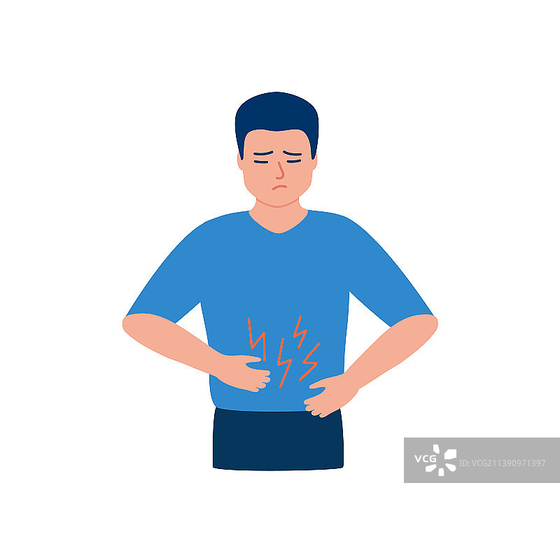 男性腹痛健康问题图片素材