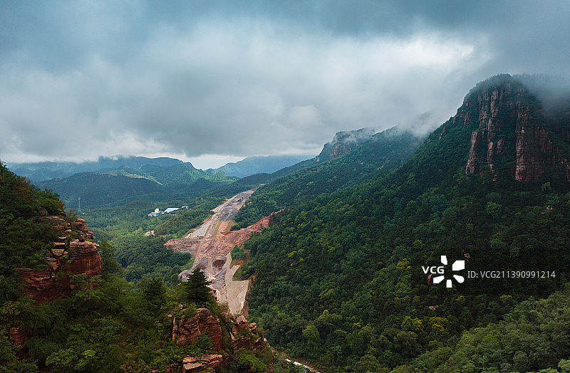河南新乡轿顶山风光图片素材