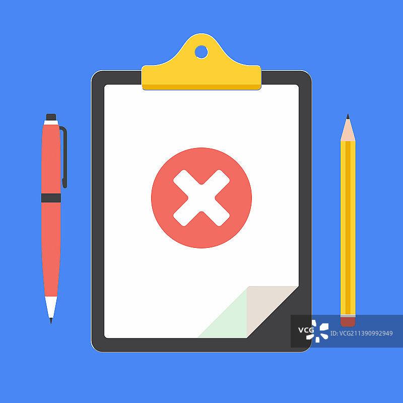 带有索赔表的剪贴板图片素材