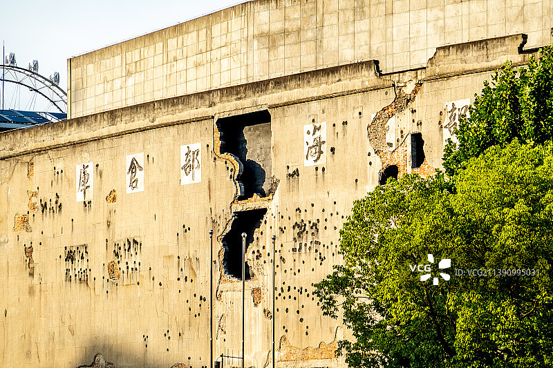 上海四行仓库外立面图片素材