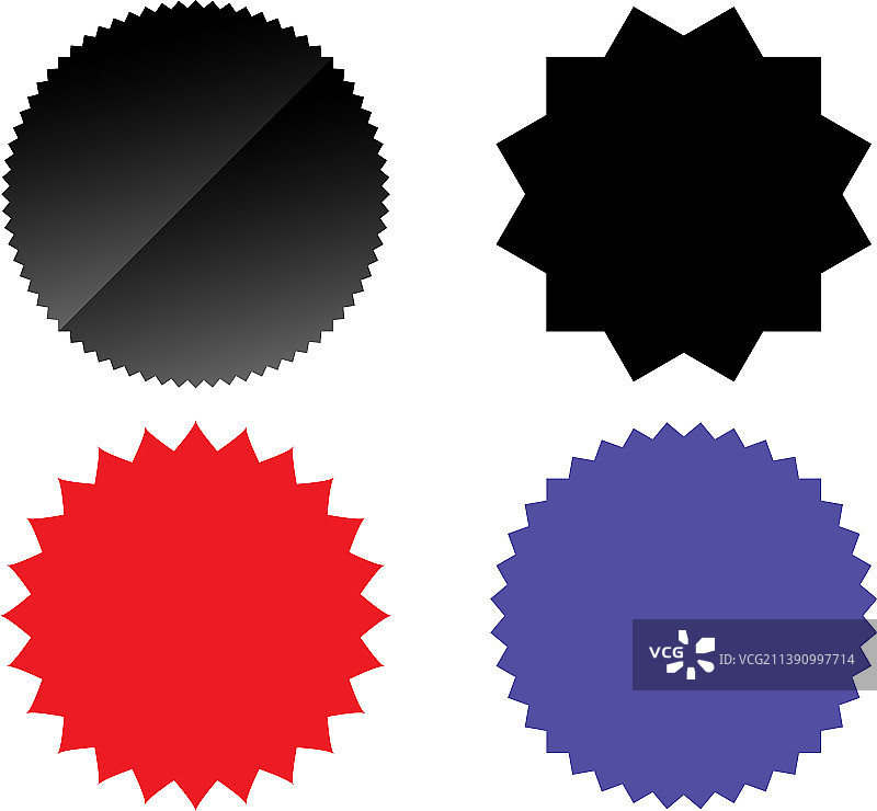 星 burst 光芒四射的价格标签价格闪光形状图片素材