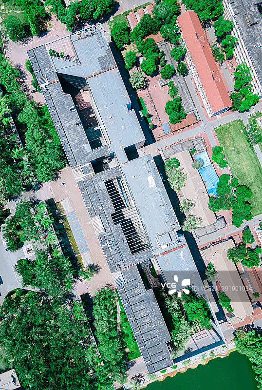 天津市南开大学八里台校区航拍图片素材