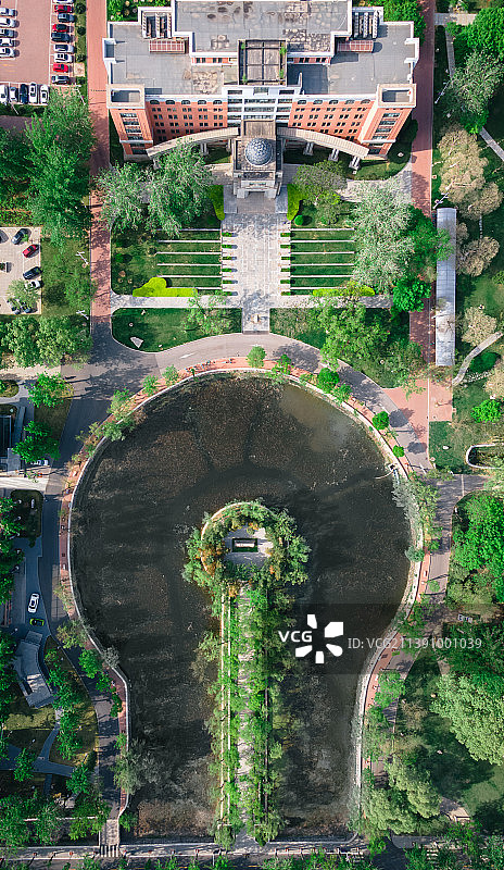 天津市南开大学八里台校区航拍图片素材