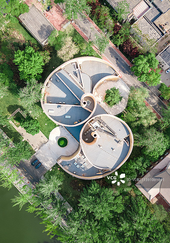 天津市南开大学八里台校区航拍图片素材