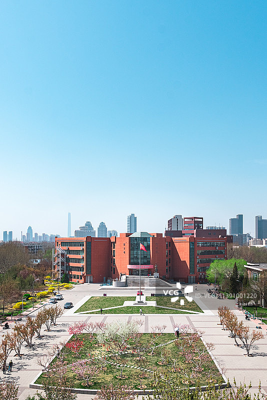 天津市南开大学八里台校区逸夫图书馆图片素材
