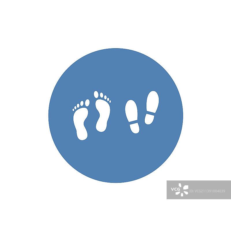 足迹图标符号艺术图片素材