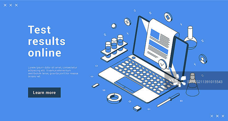 在线文档网站着陆页测试结果图片素材