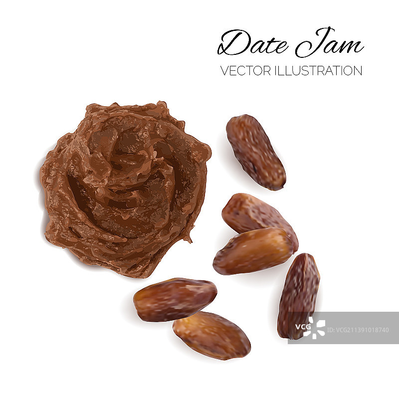 枣泥奶油涂抹酱图片素材
