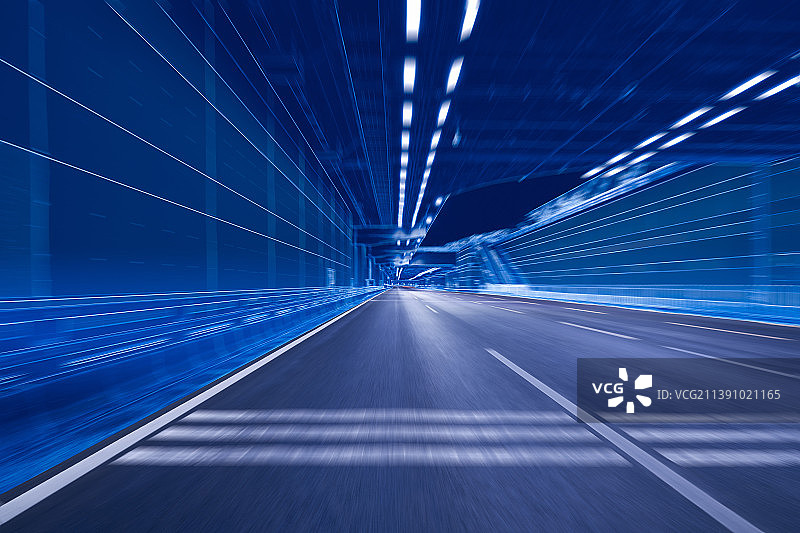 科技未来概念车道运动模糊速度特效图片素材
